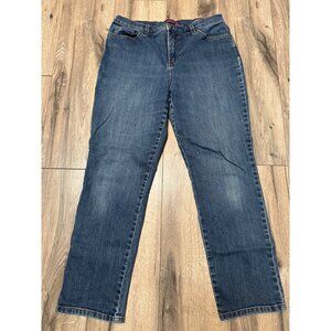 Gloria Vanderbilt Amanda Jeans Missy Fit Size 12 Short Womens Denim Mid-Rise Cla